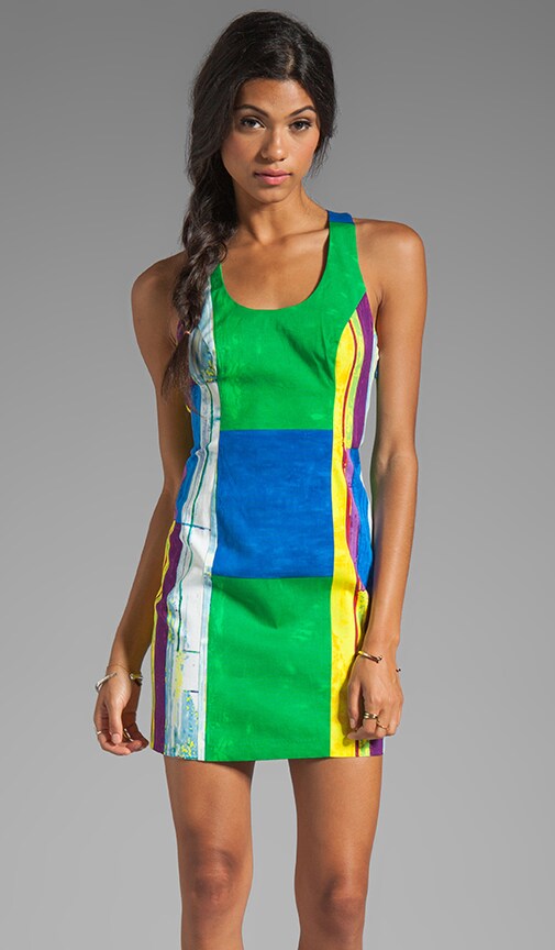 Cubist Watercolor Sexy Shift Dress