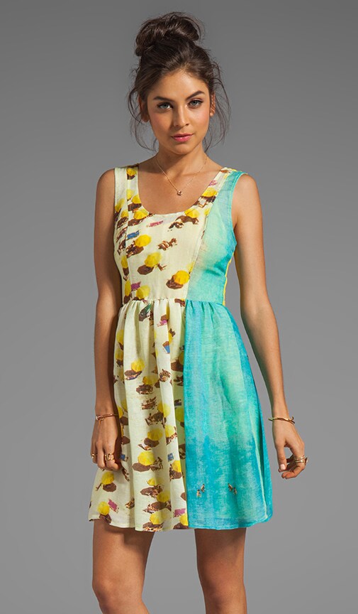 Beach Umbrella Scenic Frock Dress
