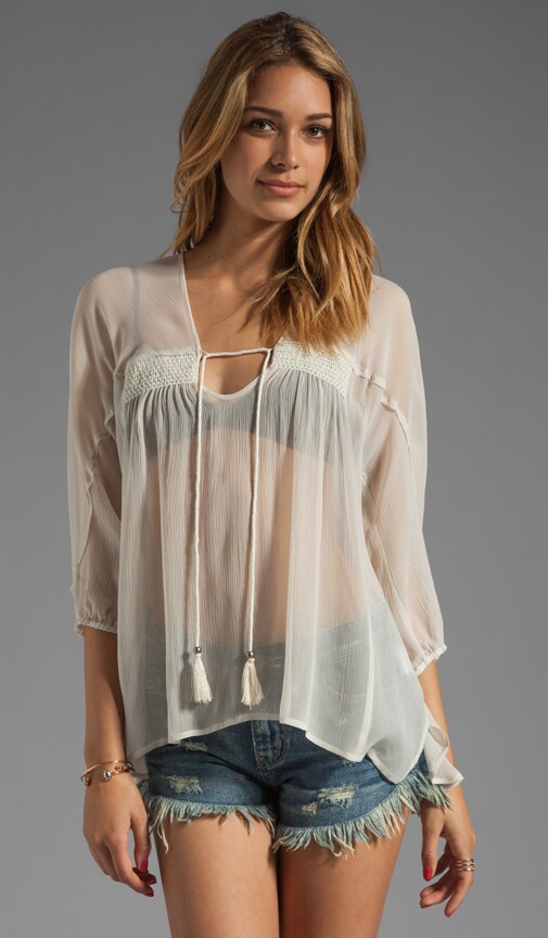 Solid Smocked Blouse
