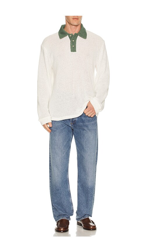  Palmes Rugby-shirt Knitted In White. Größe L. Also In Xl/1x. 