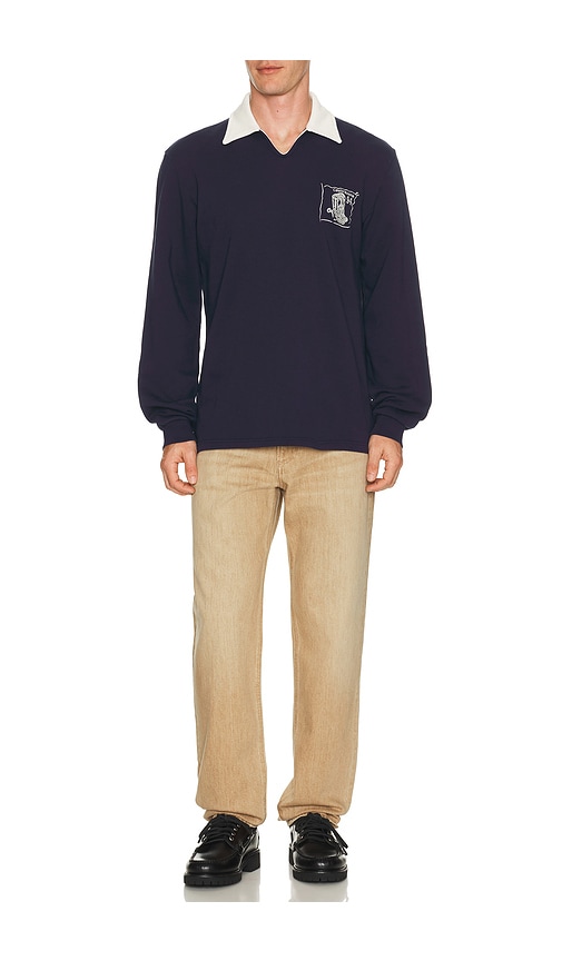  Palmes Rugby-shirt Boot Open In Navy. Größe S. Also In M, L, Xl/1x. 