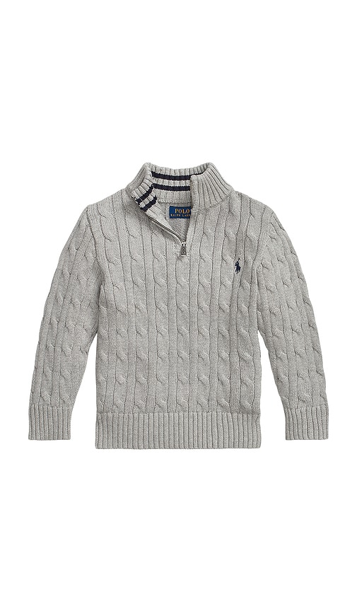 Polo Ralph Lauren Long Sleeve Cable Knit Half-Zip Sweater