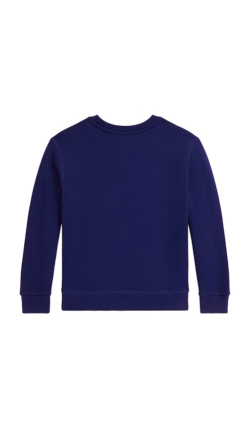 Polo Ralph Lauren Long Sleeve Truck Graphic Crewneck Sweatshirt In Purple