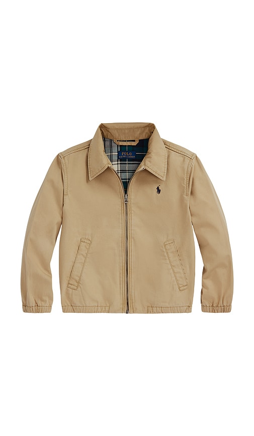 Polo Ralph Lauren Kids Cotton Bayport Windbreaker Jacket in Cafe Tan