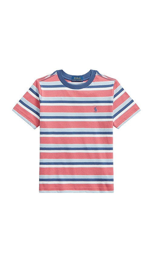 Polo Ralph Lauren Kids Short Sleeve Jersey Knit Striped Crewneck T-shirt