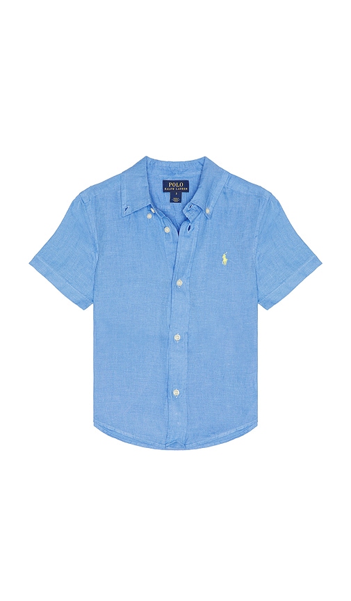 Polo Ralph Lauren Short Sleeve Linen Sport Shirt en Blue Taille 3 Also en 62 €