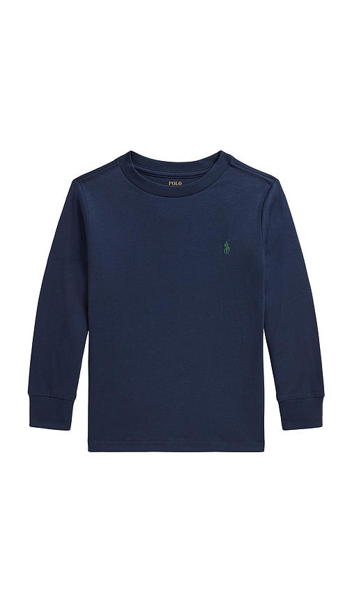 Polo Ralph Lauren Kids Long Sleeve Cotton Jersey Crewneck T-shirt