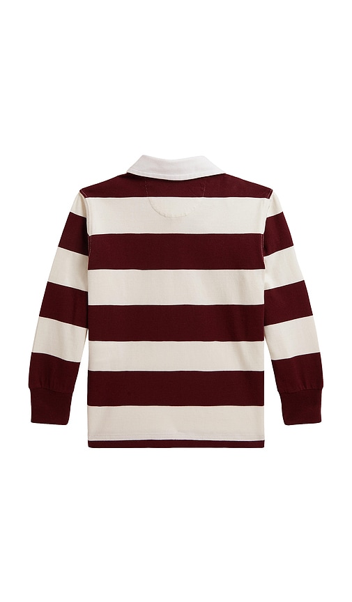 Polo Ralph Lauren Kids Long Sleeve Cotton Jersey Striped Rugby Shirt | Thumbnail 2