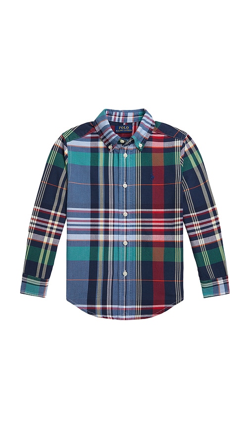 Polo Ralph Lauren Long Sleeve Classic Oxford Sport Shirt In Multi