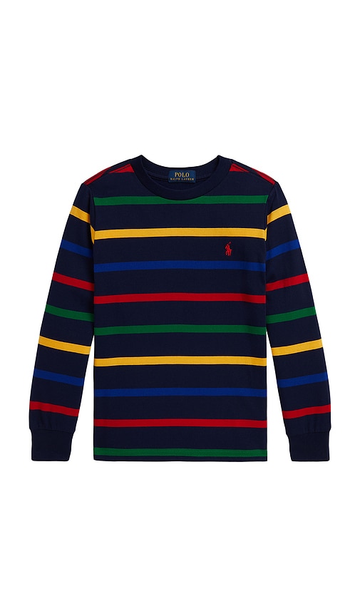 Polo Ralph Lauren Long Sleeve Colorblocked Stripe T-Shirt
