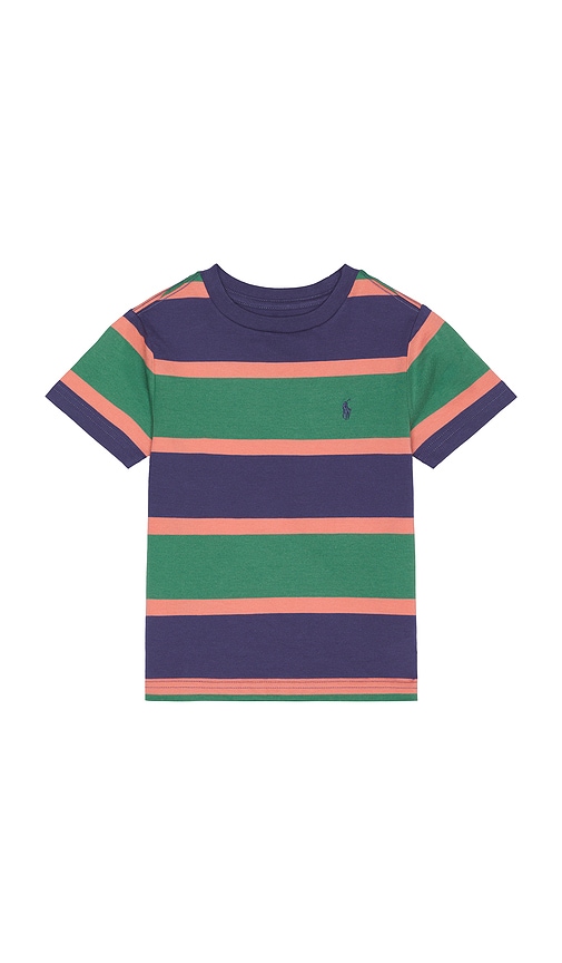Kids Short Sleeve Cotton Jersey Multi Striped T Shirt en . Taille 2. Also en 3, 4, 6 - Polo Ralph Lauren - Modalova