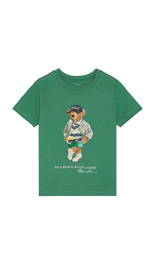 Polo Ralph Lauren Kids Short Sleeve Cotton Jersey Novelty Bear Graphic T Shirt