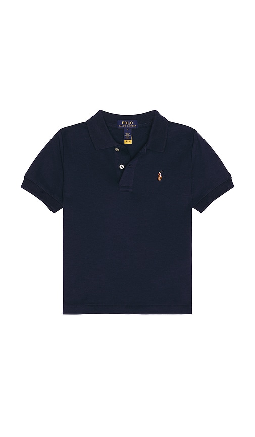 Polo Ralph Lauren Short Sleeve Cotton Interlock Knit Polo in Refined Navy
