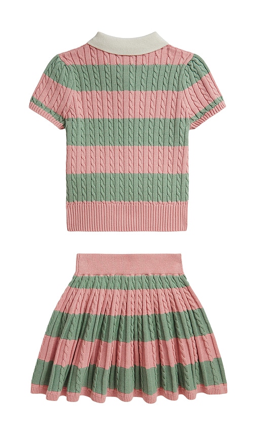 Polo Ralph Lauren Kids Short Sleeve Sweater With Matching Skirt | Thumbnail 2 Polo Ralph Lauren Kids Short Sleeve Sweater With Matching Skirt | Thumbnail 2