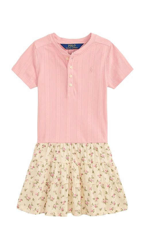 Polo Ralph Lauren Kids Short Sleeve Pointelle Knit Henley Dress
