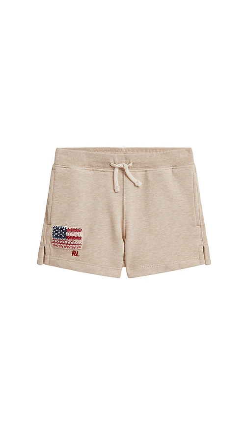 Polo Ralph Lauren Kids French Terry Flag Standard Short en Brown Taille 6 Also en 2 3 4 5 56 €