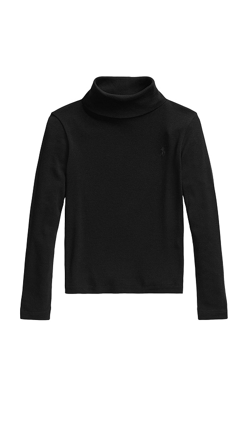 Shop Polo Ralph Lauren Turtleneck Pullover In Black