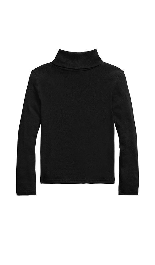 Shop Polo Ralph Lauren Turtleneck Pullover In Black