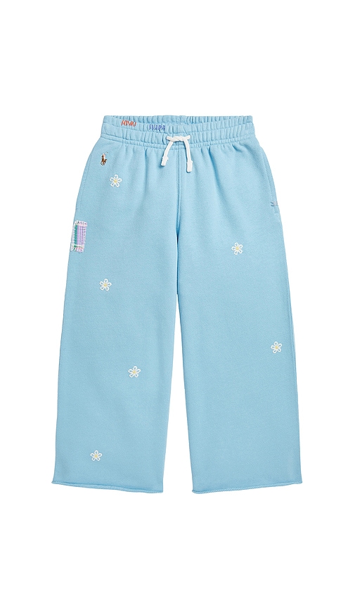 Kids Wide Leg Athletic Pant in Blue. - size 2 (also in 6) - Polo Ralph Lauren - Modalova