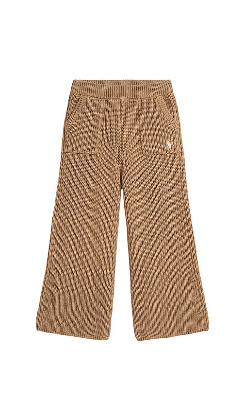 Sweater Wide Leg Pant in Tan. - size 2 (also in 3, 4, 5, 6) - Polo Ralph Lauren - Modalova