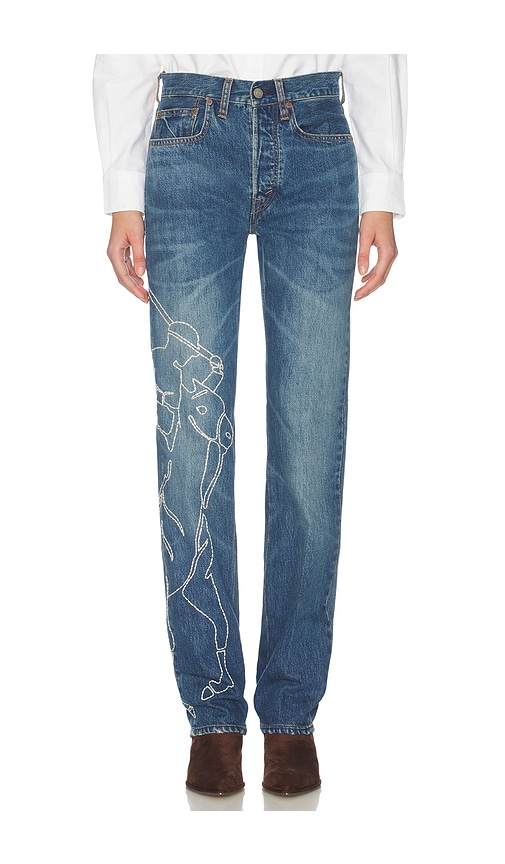 Polo Ralph Lauren Rigid Denim Straight Leg in Blue. - size 28 (also in 29, 30)