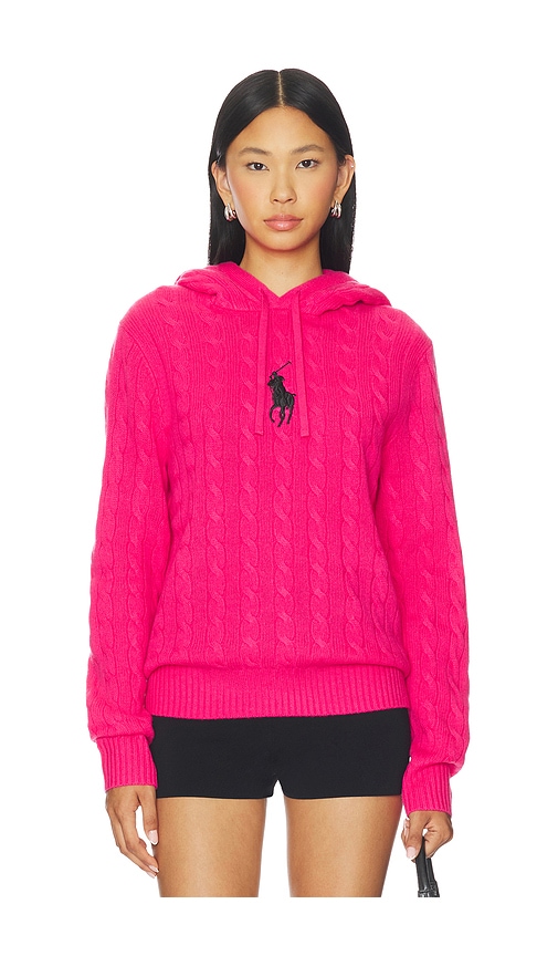 Polo Ralph Lauren Pink Pony Wool Cashmere Hood Sweater