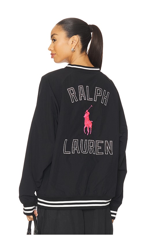 Polo Ralph Lauren Pink Pony Nylon Vneck Pullover