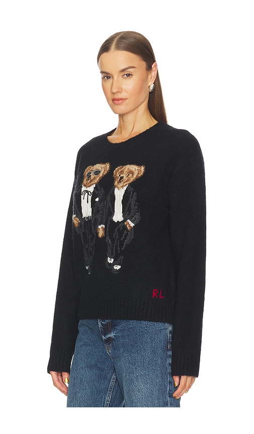 Polo Ralph Lauren The Ralph And Ricky Tuxedo Bear Sweater In Black