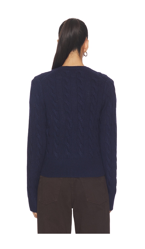  Polo Ralph Lauren Cable Knit Wool Cashmere Cardigan In Navy. Größe Xs. Also In S. 