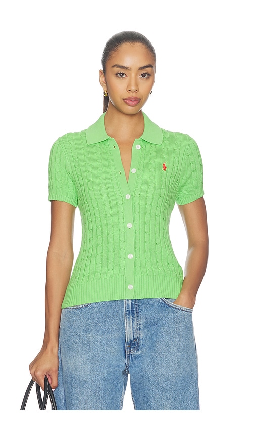 Polo Ralph Lauren Cotton Short Sleeve Cardigan - Women's Clothing