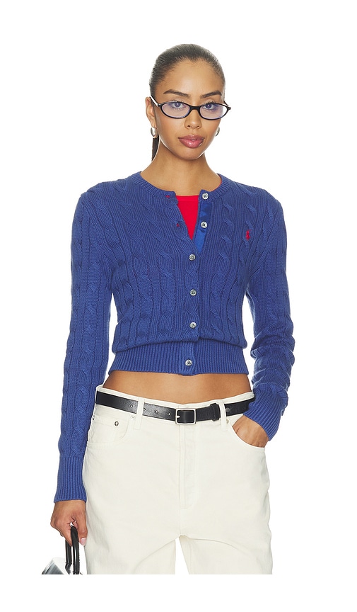 Polo Ralph Lauren Cotton Long Sleeve Cardigan in Blue. - size L (also in M, S, XL, XS, XXS)
