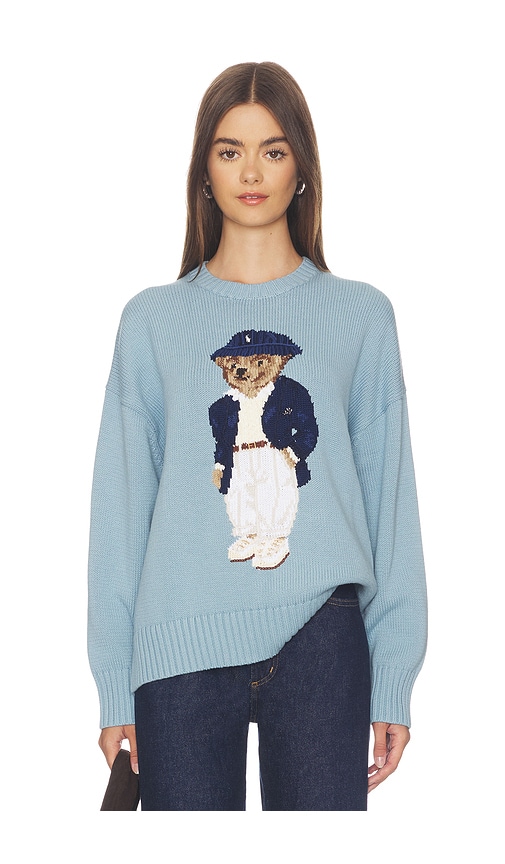 Polo Ralph Lauren Cotton Bear Crew Neck Pullover in Blue. - size XXS (also in XS, S, M, L, XL)