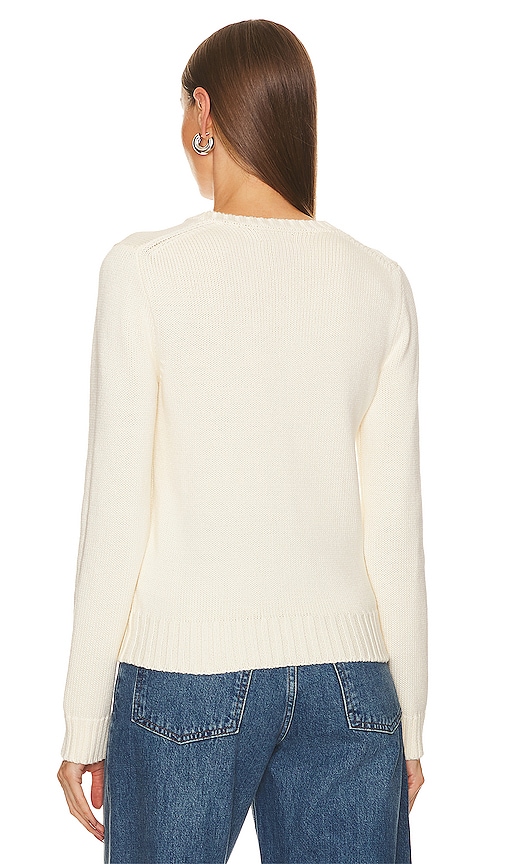  Polo Ralph Lauren Pullover Mit Flagge In Cream. Größe S. Also In M, L, Xs, Xxs. 