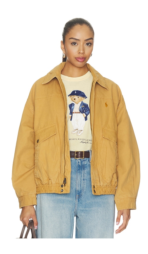 Polo Ralph Lauren Cotton Canvas Bomber Jacket en Brown Taille XXS Also en XS S M L XL 382 €