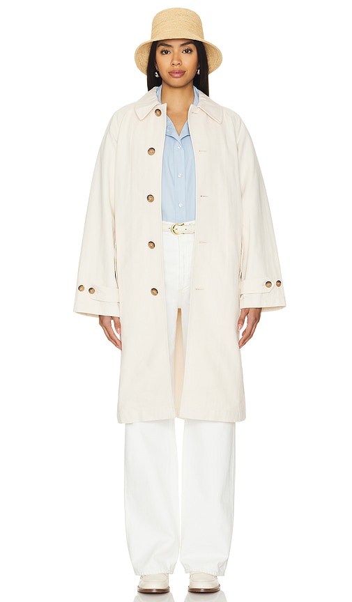Shop Polo Ralph Lauren Balmacaan Coat In 素色