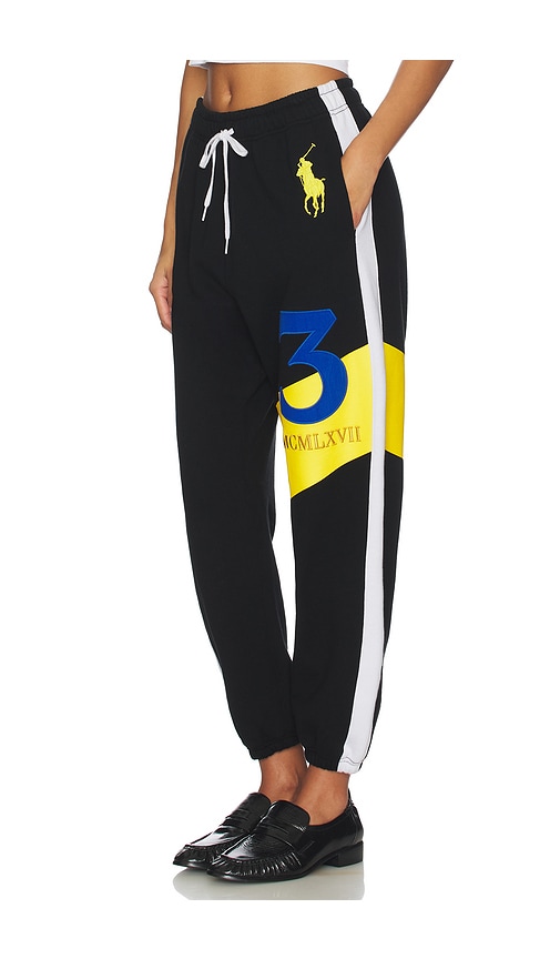  Polo Ralph Lauren X Revolve Graphic Fleece Jogger Sweatpant In Black. Size S. Also In Xxs, Xs, M, L, Xl. 