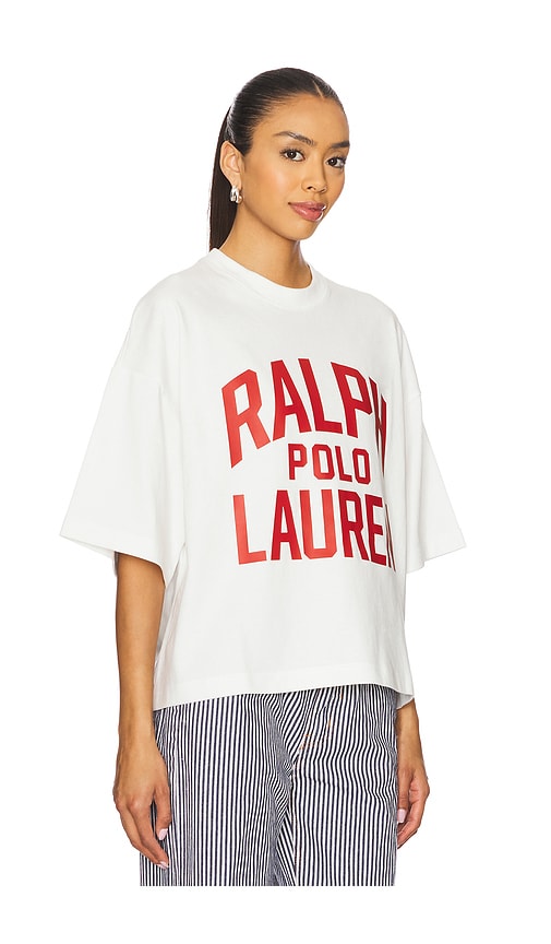 POLO RALPH LAUREN JERSEY KNIT CREW NECK TOP