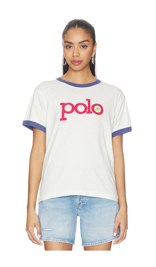 Polo Ralph Lauren Jersey Short Sleeve T-shirt in Warm White