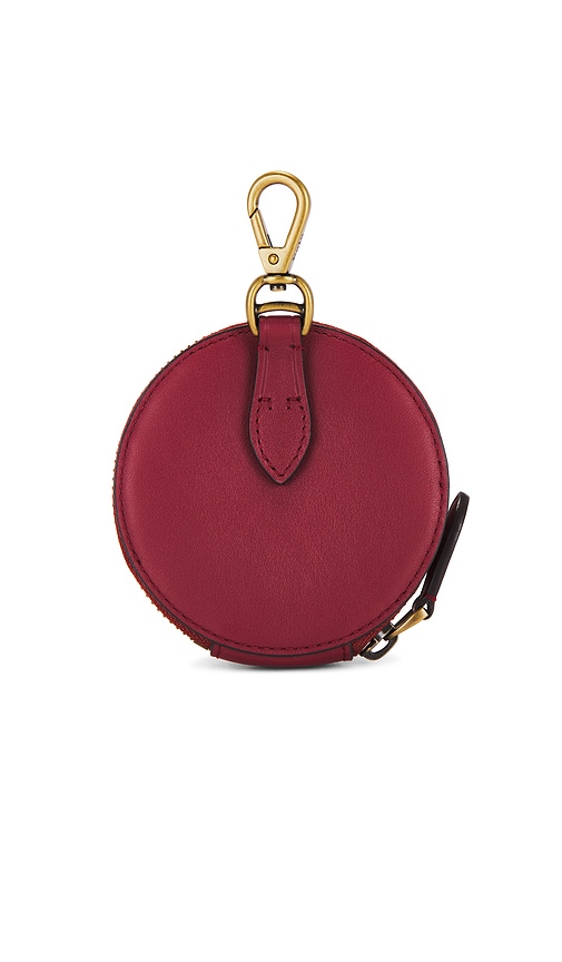 Shop Polo Ralph Lauren Leather Coin Purse In Red