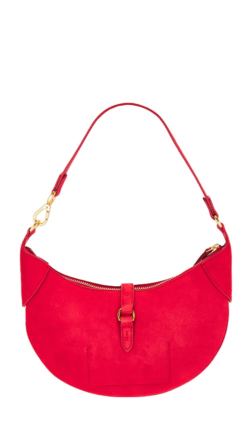 Shop Polo Ralph Lauren Suede Shoulder Bag In Red