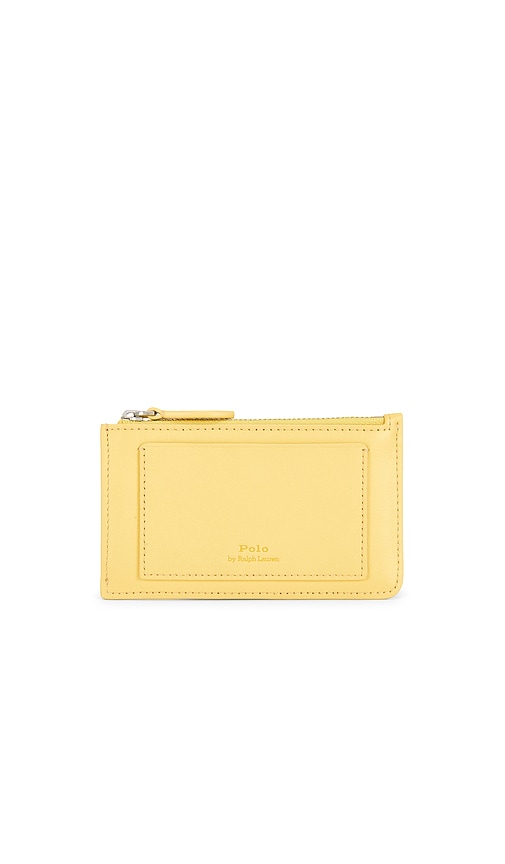 Polo Ralph Lauren Fall Bear Card Case In Yellow