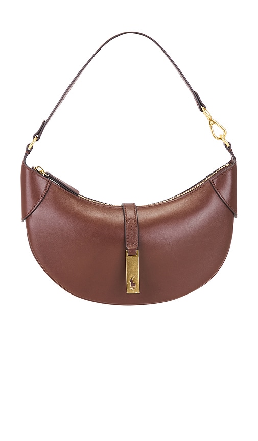 Polo Ralph Lauren Sport Calf Small Shoulder Bag in Acorn