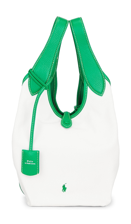 Polo Ralph Lauren SAC CABAS FORMAT MEDIUM EN TOILE CANVAS POLYESTER en WhiteGreen 350 €