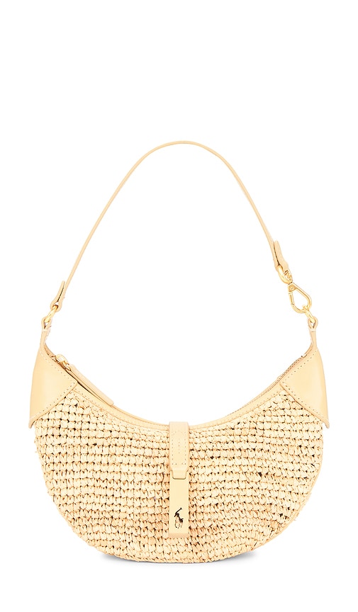Polo Ralph Lauren Raffia Leather Mini Shoulder Bag en Neutral 585 €