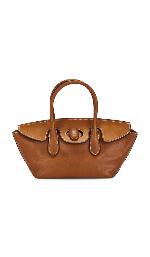 Shop Polo Ralph Lauren Medium Satchel In Cuoio