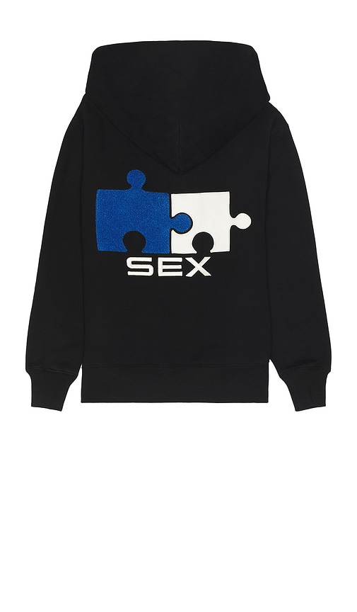 Shop Pleasures Puzzle Hoodie In 黑色