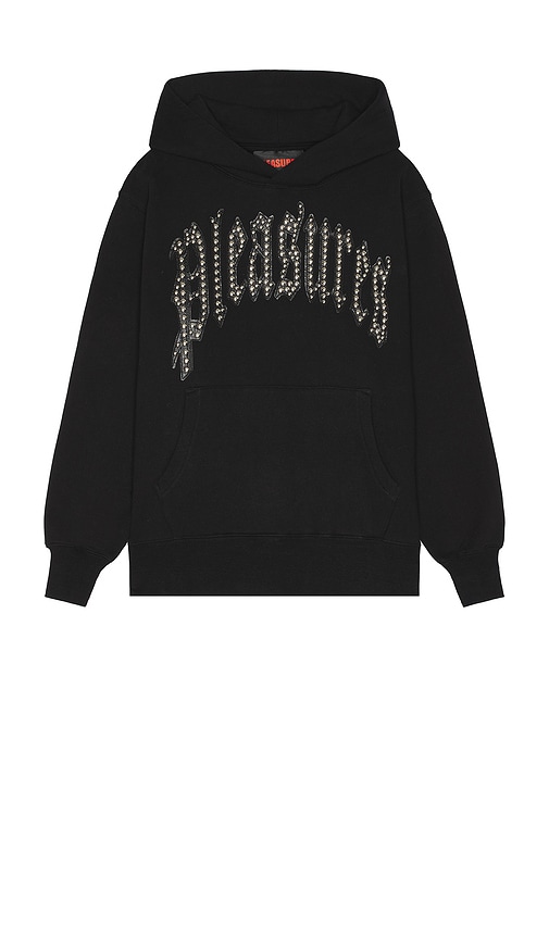 Shop Pleasures Twitch Studded Hoodie In 블랙