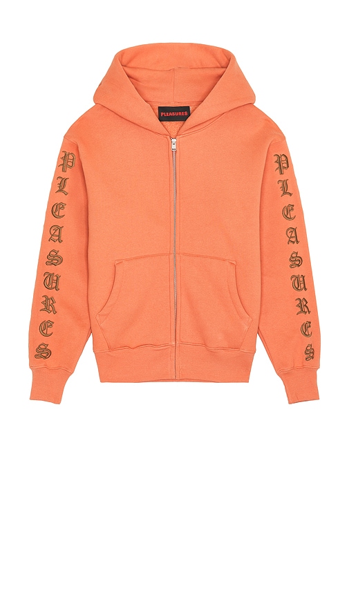 PLEASURES OE ZIP UP HOODIE 