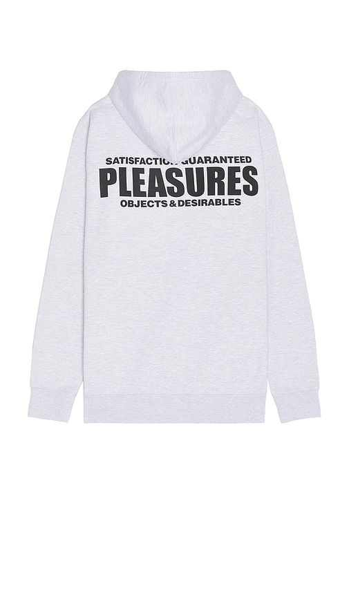 Pleasures Staff Zip Hoodie In Light Grey