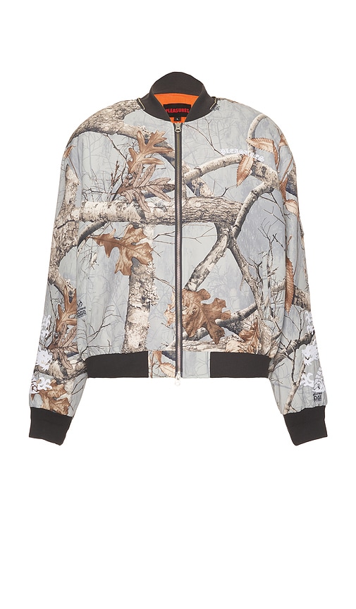 Pleasures Tree-print Bomber Jacket In Multi